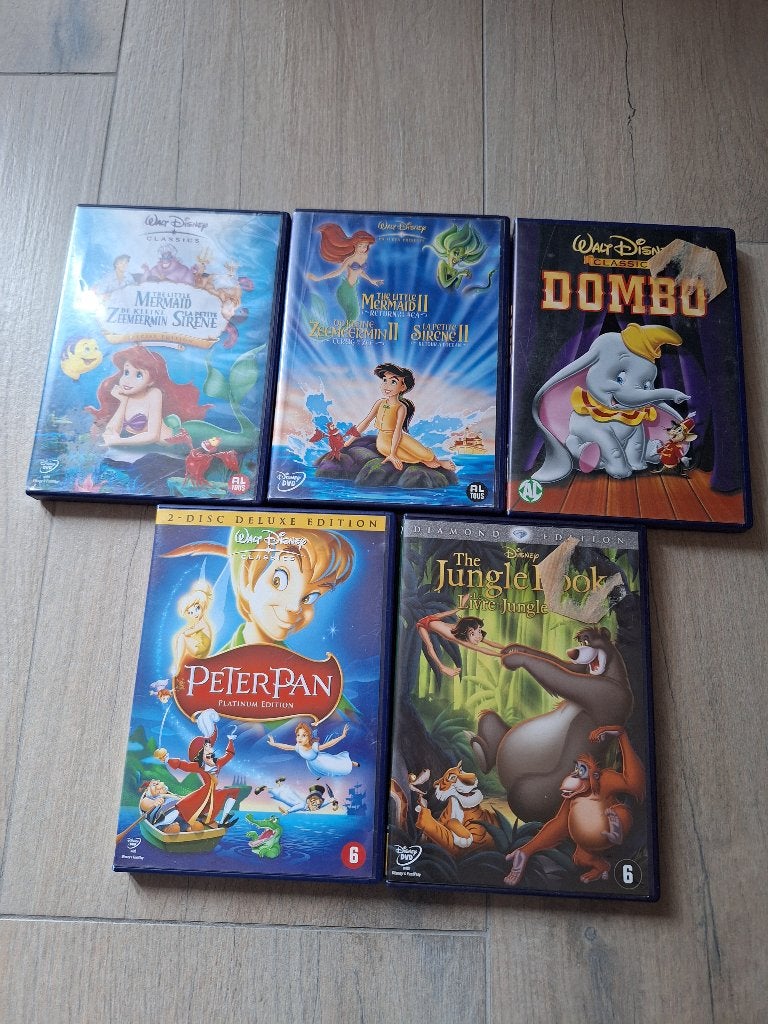 Disney dvd's, Alle leeftijden, Inclusief doosje, Zo goed als nieuw, Familie