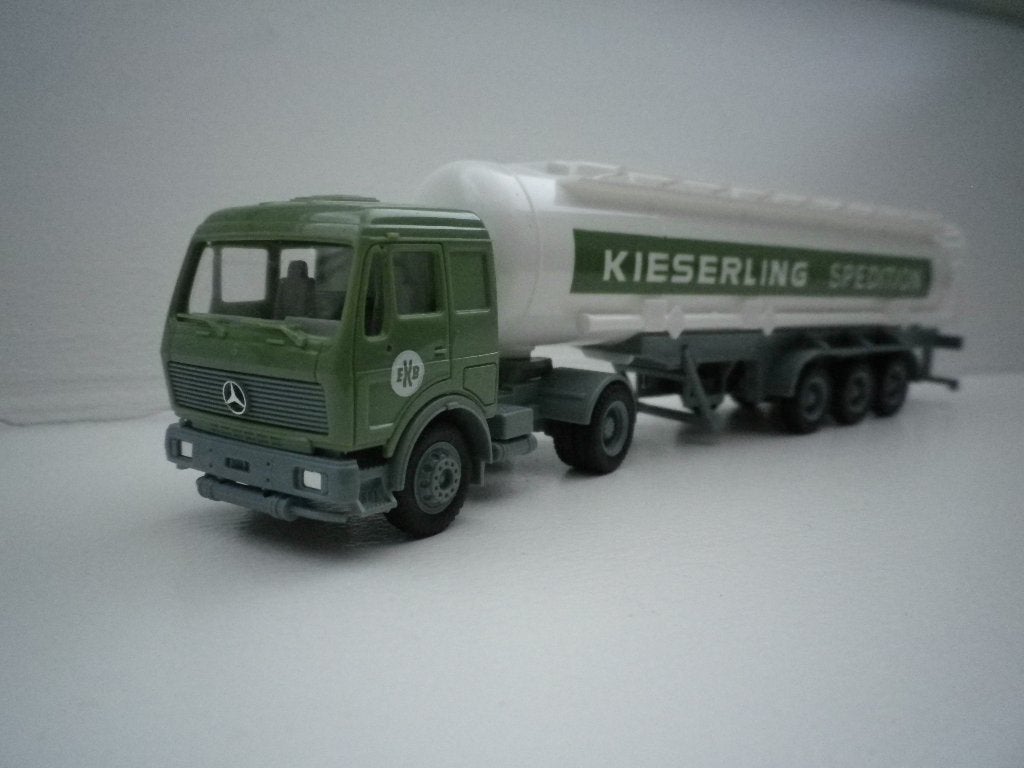Herpa Mercedes NG Kieserling Spedition tanktrailer . nieuw, Ophalen of Verzenden, Zo goed als nieuw, Bus of Vrachtwagen, Herpa
