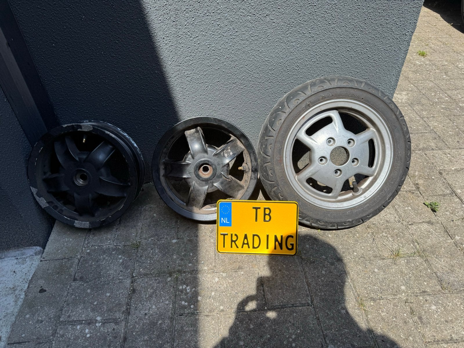 Piaggio Zip achtervelgen (2x) en Fastrider voorvelg, Ophalen of Verzenden, Gebruikt, Overige typen, Piaggio