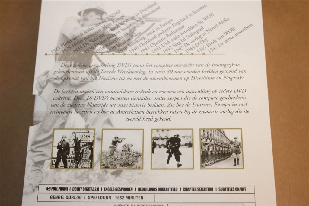 World War II — Complete History 10 DVD Box Nieuw, Cd's en Dvd's, Alle leeftijden, Ophalen of Verzenden, Gebruikt, Oorlog of Misdaad