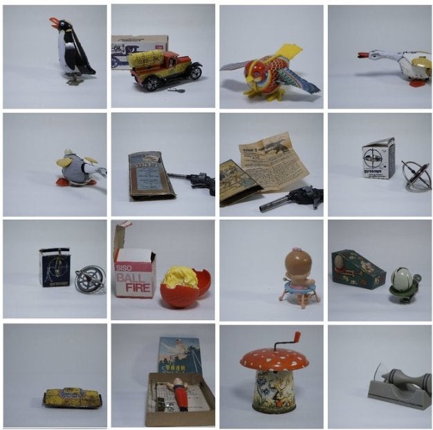 Blik en opwind speelgoed - Tin and wind-up toys, Ophalen of Verzenden, Gebruikt
