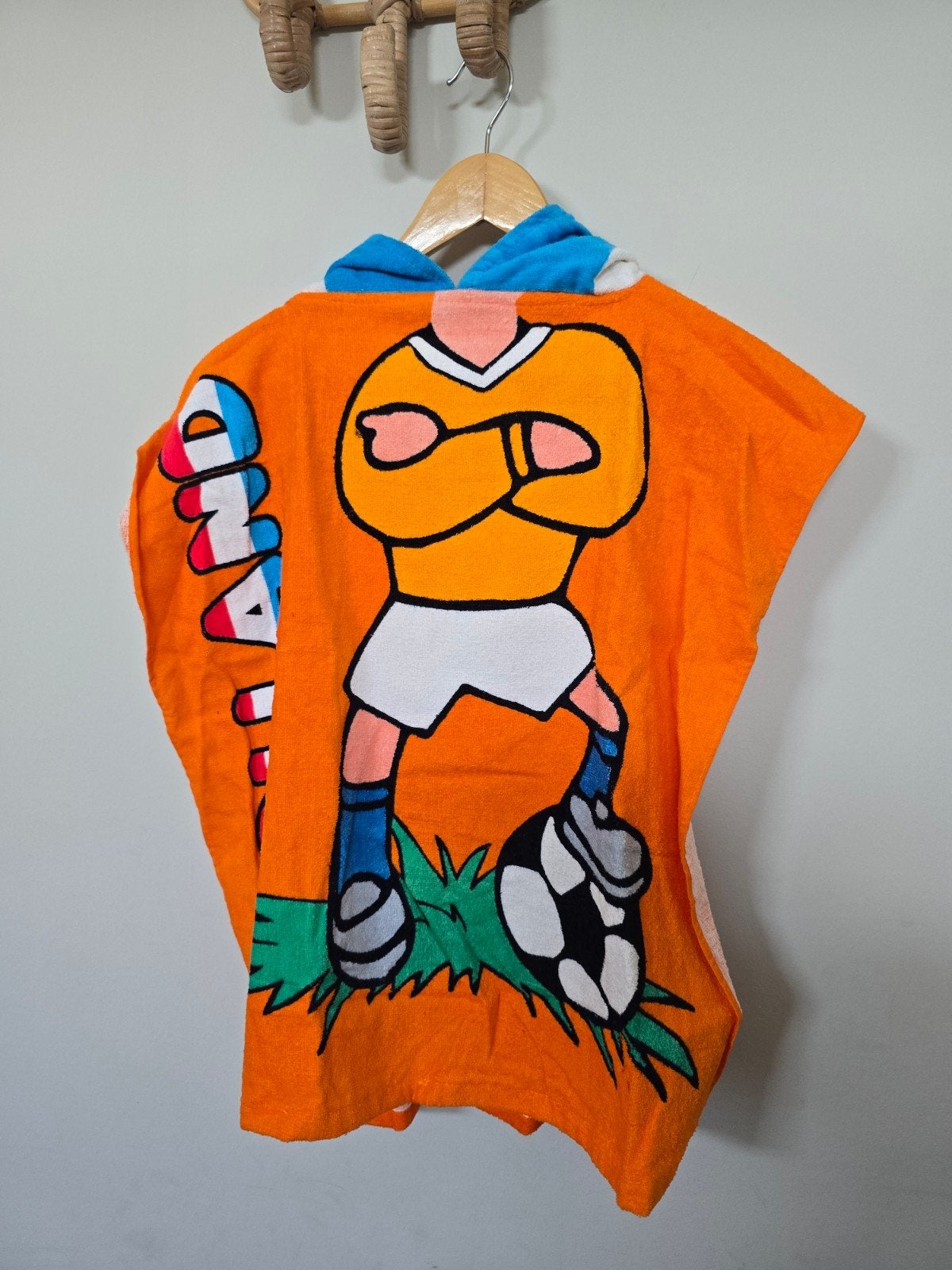 Oranje Holland voetbal poncho handdoek met capuchon, Ophalen of Verzenden, Nieuw, Onbekend, Jongen of Meisje