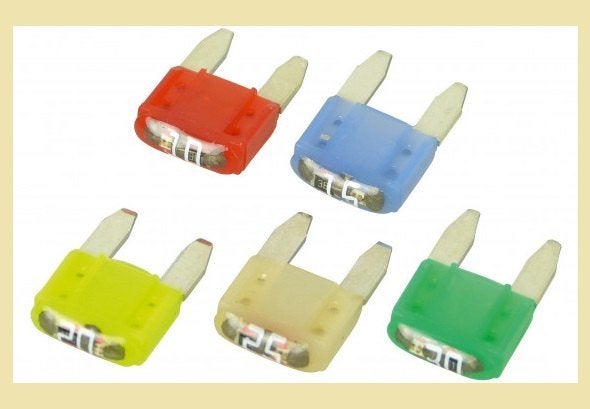 025234 Zekeringset 5A, 7½A, 10A, 15A, 20A, 25A. € 2,95, Ophalen of Verzenden, Nieuw, Binnenverlichting