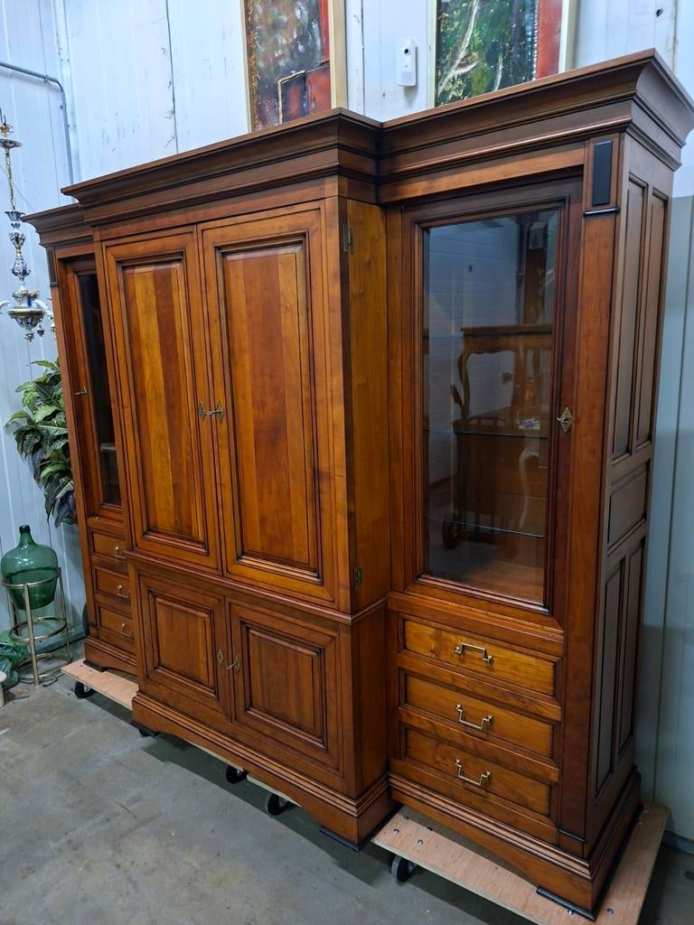 Klassieke Hollandse servieskast, buffetkast, wandmeubel, Ophalen of Verzenden