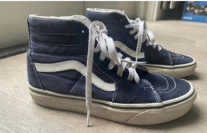 Donkerblauwe Vans maat 36, Blauw, Ophalen of Verzenden, Sneakers of Gympen, Zo goed als nieuw