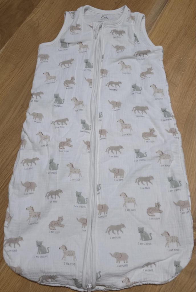 C&A Baby Slaapzak 70 - Dierenprint, Kinderen en Baby's, Dekens, Slaapzakjes en Inbakerproducten, Ophalen of Verzenden, Zo goed als nieuw
