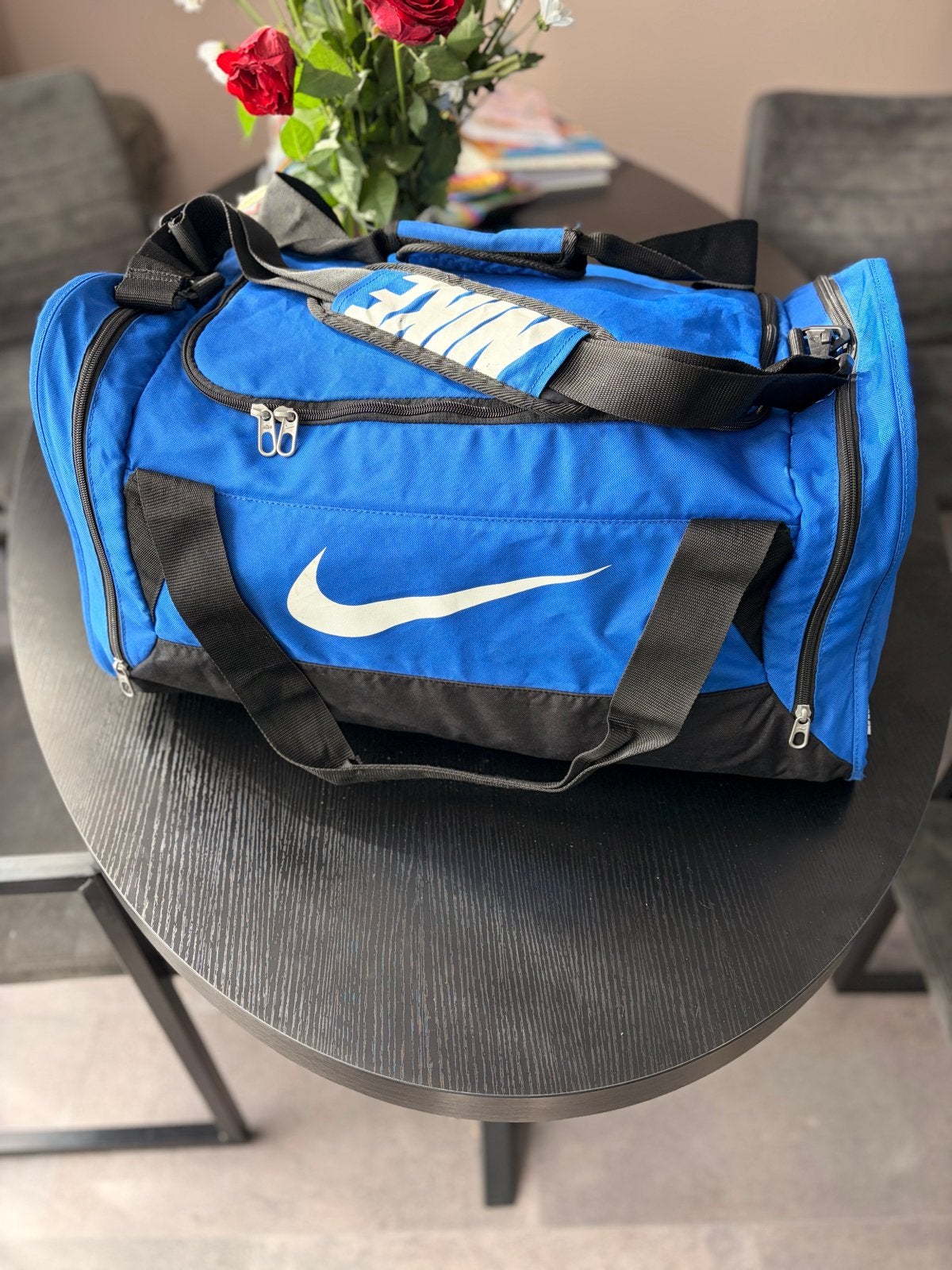 Nike sporttas blauw - Ideaal voor gym of weekendje weg, Ophalen of Verzenden, Gebruikt, Unisex volwassen