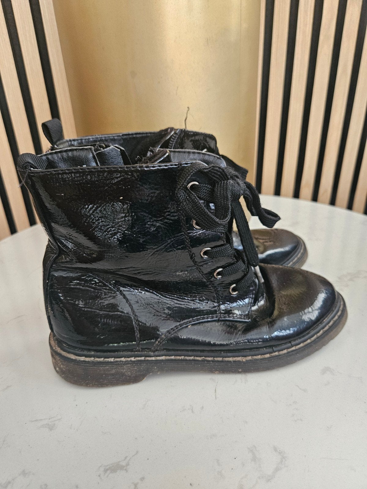 Kayla lak schoenen maat 35, Ophalen, Zwart, Lage of Enkellaarzen, Gedragen
