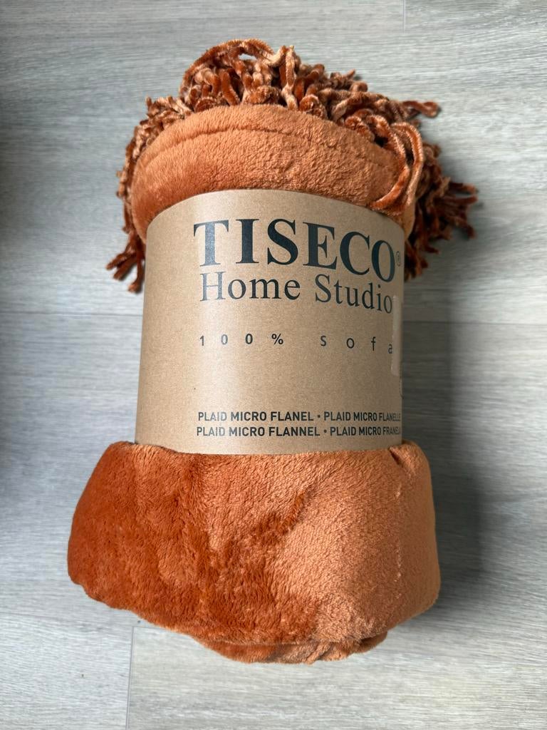 Tiseco plaid micro flanel, Ophalen of Verzenden, Nieuw