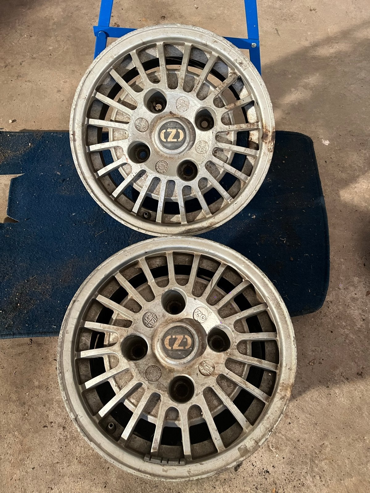 Unieke OZ Italy velgen 6x14 voor Peugeot 504 (2 stuks), 14 inch, Gebruikt, Velg(en), Ophalen of Verzenden