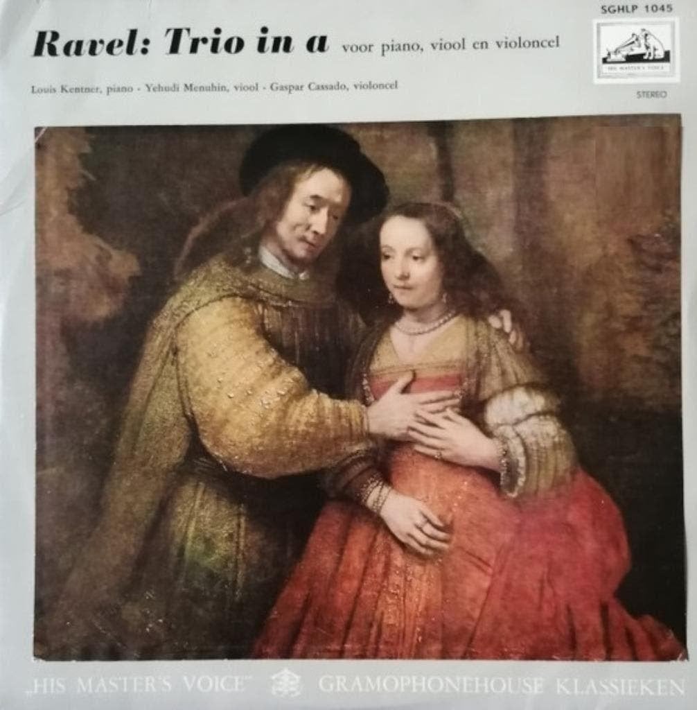 Ravel  Trio In A Voor Piano, Viool En Violoncel, Kamermuziek, 10 inch, Ophalen of Verzenden, Zo goed als nieuw