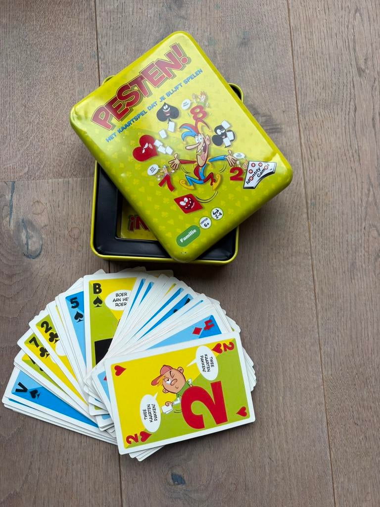 Pesten spel voor kinderen, Ophalen of Verzenden, Zo goed als nieuw, Speelkaart(en)