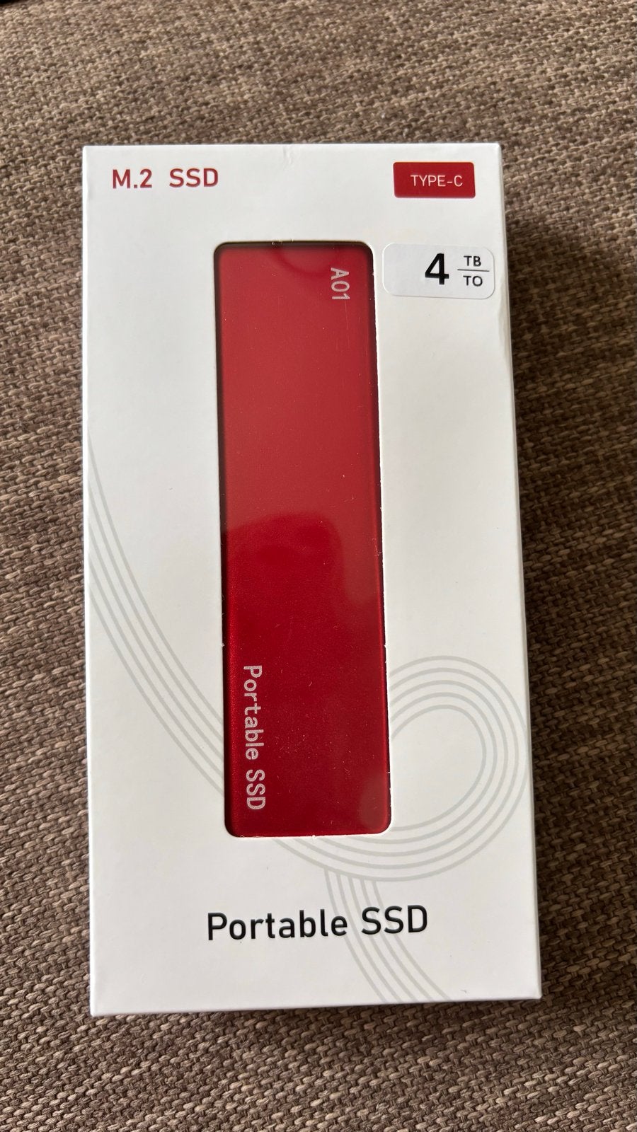 M.2 Portable SSD 4TB Type-C - Nieuw, Computers en Software, Harde schijven, Server, SSD, Nieuw, Ophalen of Verzenden