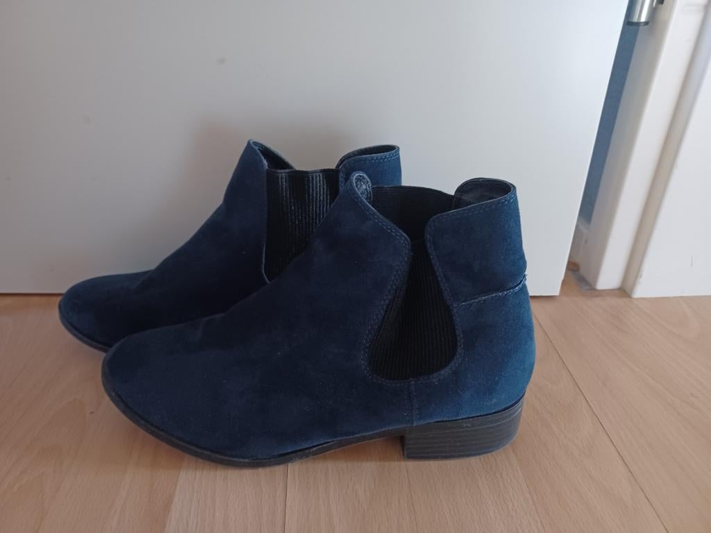 Blauwe laarsjes mt 6 ( 39), Blauw, Lage of Enkellaarzen, Ophalen of Verzenden, Dorothy Perkins