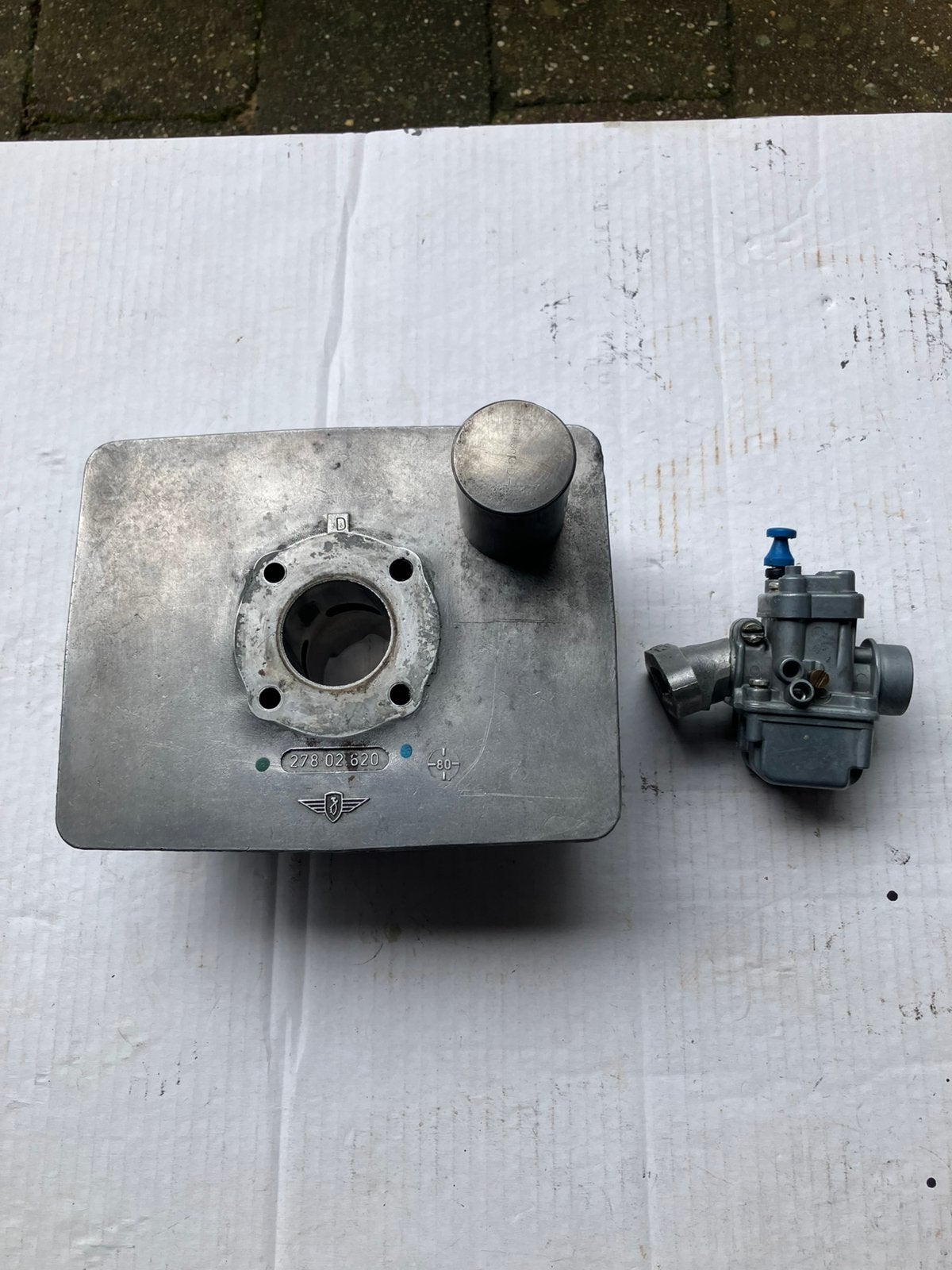 Zundapp cilinder en carburateur 529/530, Ophalen of Verzenden, Gebruikt, Carburateur