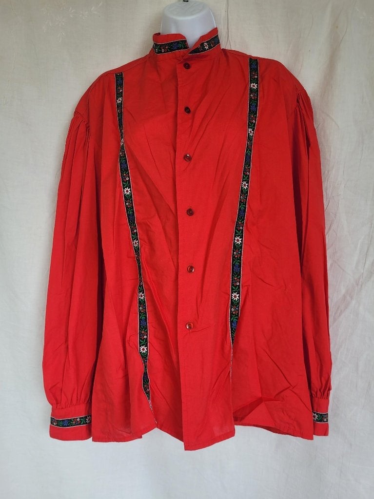 Twee rode kozakkaen overhemden. mt XL, Kleding | Heren, ., Maat 56/58 (XL), Ophalen of Verzenden, Zo goed als nieuw