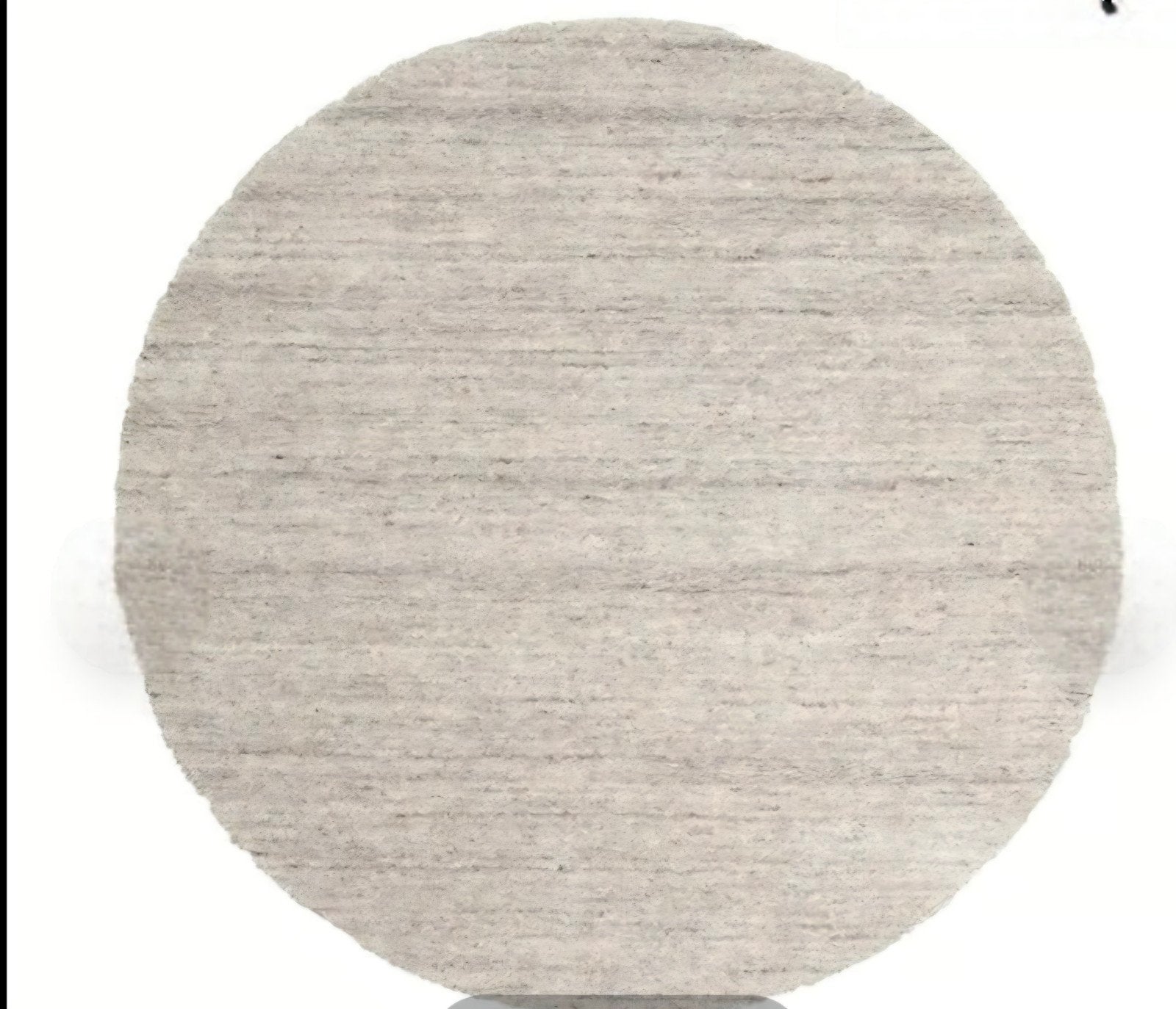 Berber Taupe Rond Vloerkleed - 200cm - Zo goed als nieuw, Huis en Inrichting, Stoffering | Tapijten en Kleden, Ophalen, Rond, 200 cm of meer
