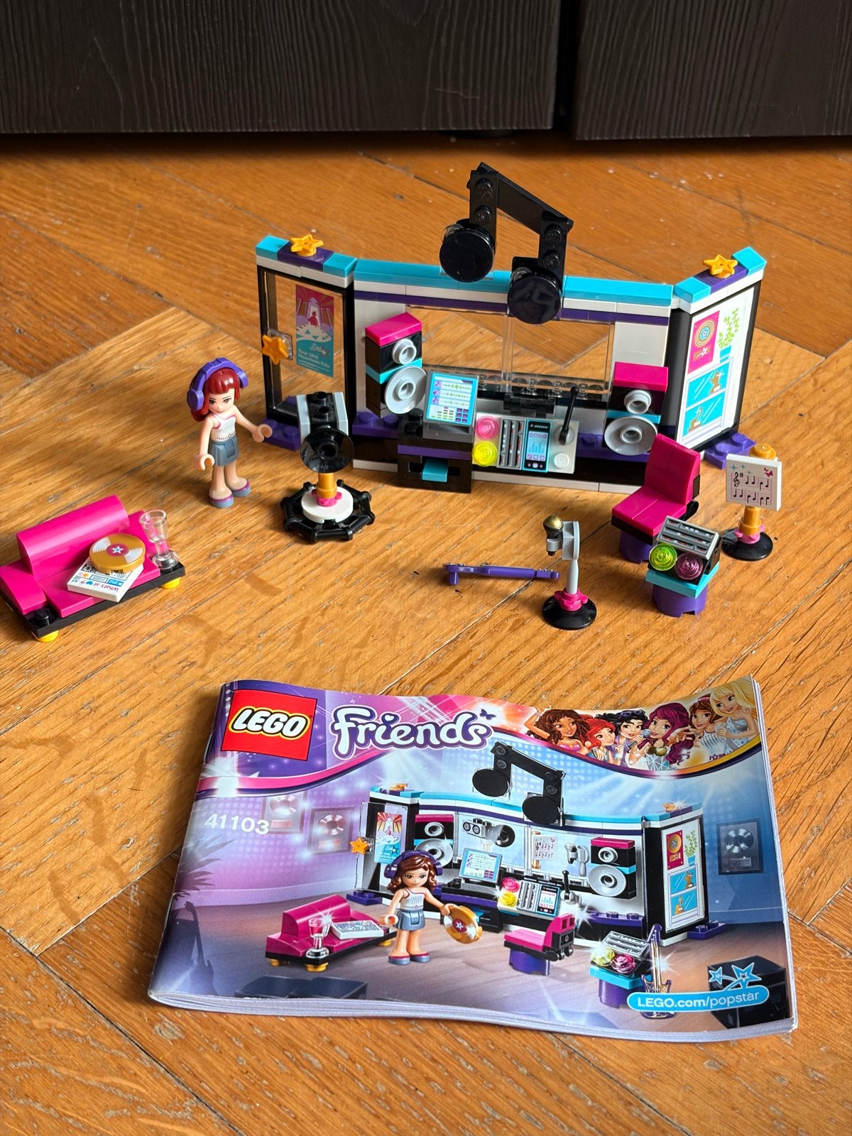 Lego Friends Popster Opnamestudio 41103 met boekje, Ophalen of Verzenden, Zo goed als nieuw, Overige merken