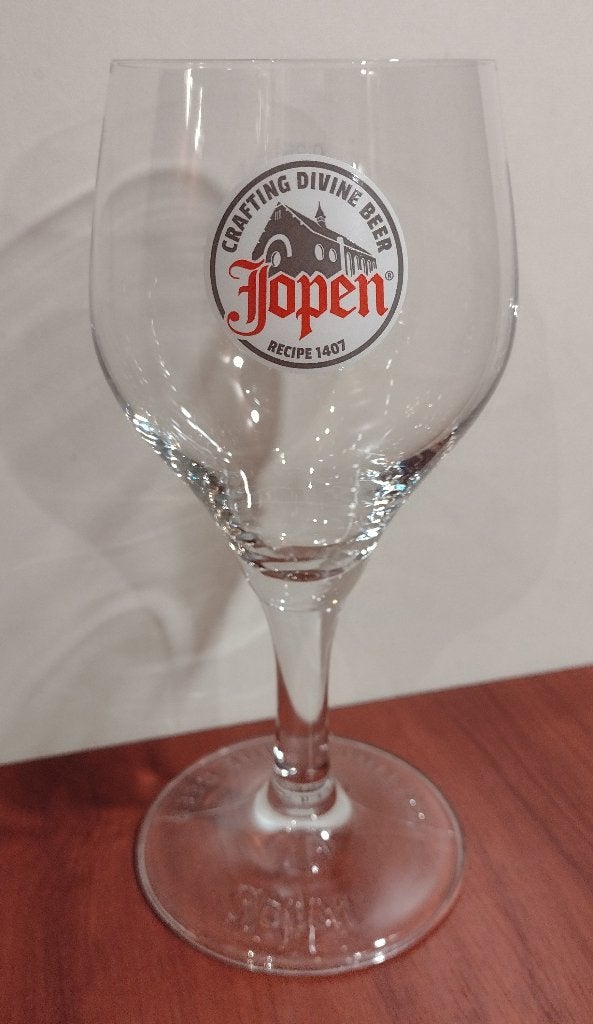 Jopen Bier Haarlem Glas 25cl. (A2), Verzamelen, Biermerken, Ophalen of Verzenden, Gebruikt, Glas of Glazen, Overige merken