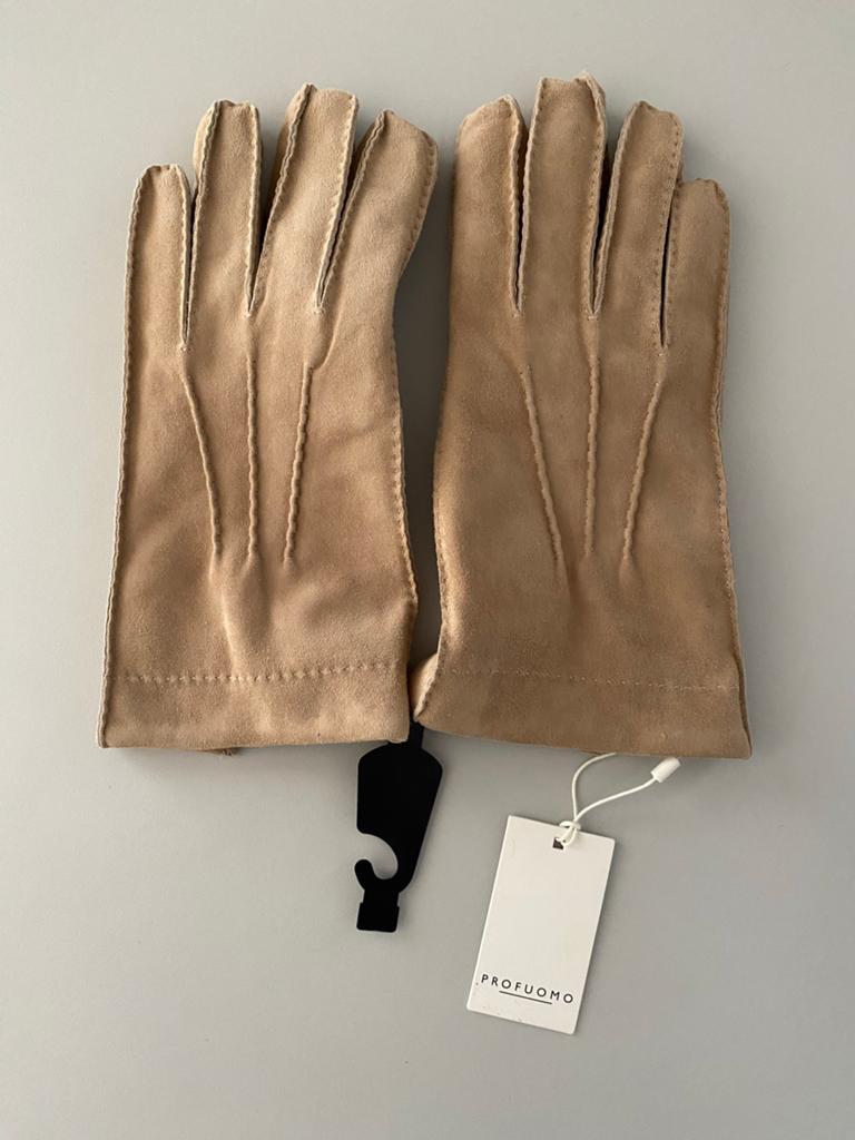 Profuomo camel suède handschoenen - nieuw - maat 9, Verzenden, Nieuw, Maat 52/54 (L), Handschoenen