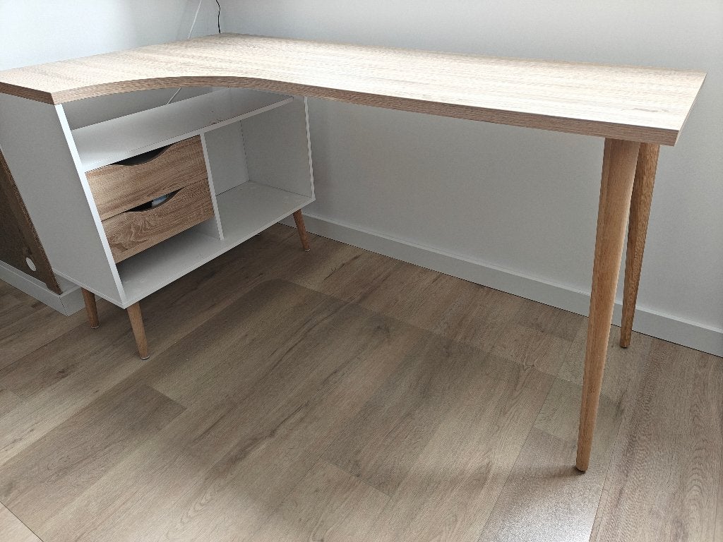 Bureau, Ophalen, Gebruikt, Spaanplaat of MDF, Hoekbureau