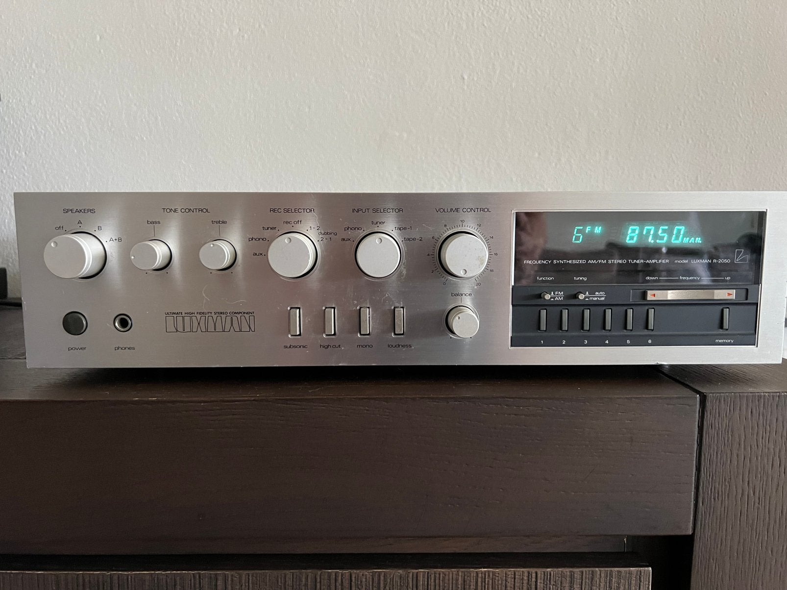 Luxman R-2050 Stereo Receiver - Vintage Hifi, Audio, Tv en Foto, Versterkers en Receivers, Gebruikt, Stereo, 60 tot 120 watt, Overige merken