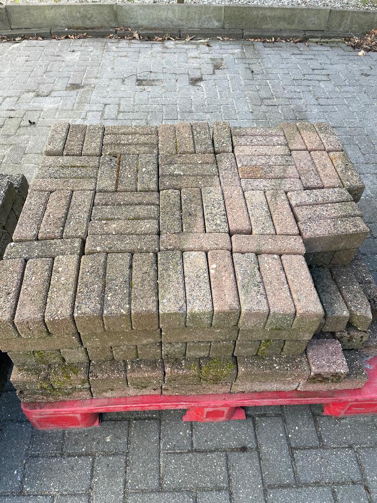 Klinker rood 21x6,5x8 gratis, Ophalen, Gebruikt, Klinkers, 5 tot 10 m²