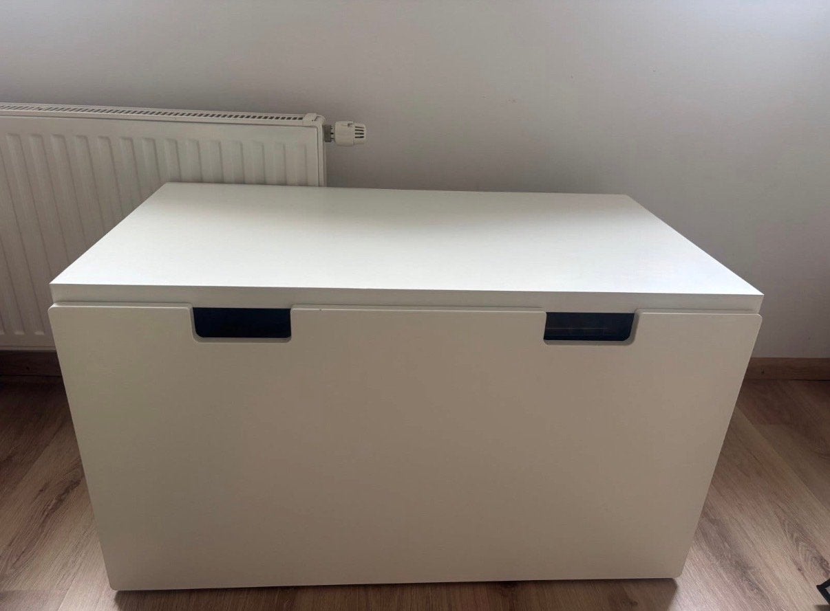 IKEA SMÅSTAD Speelgoedkist/Bank - Wit, Verrijdbaar, Ophalen, Gebruikt, Jongen of Meisje