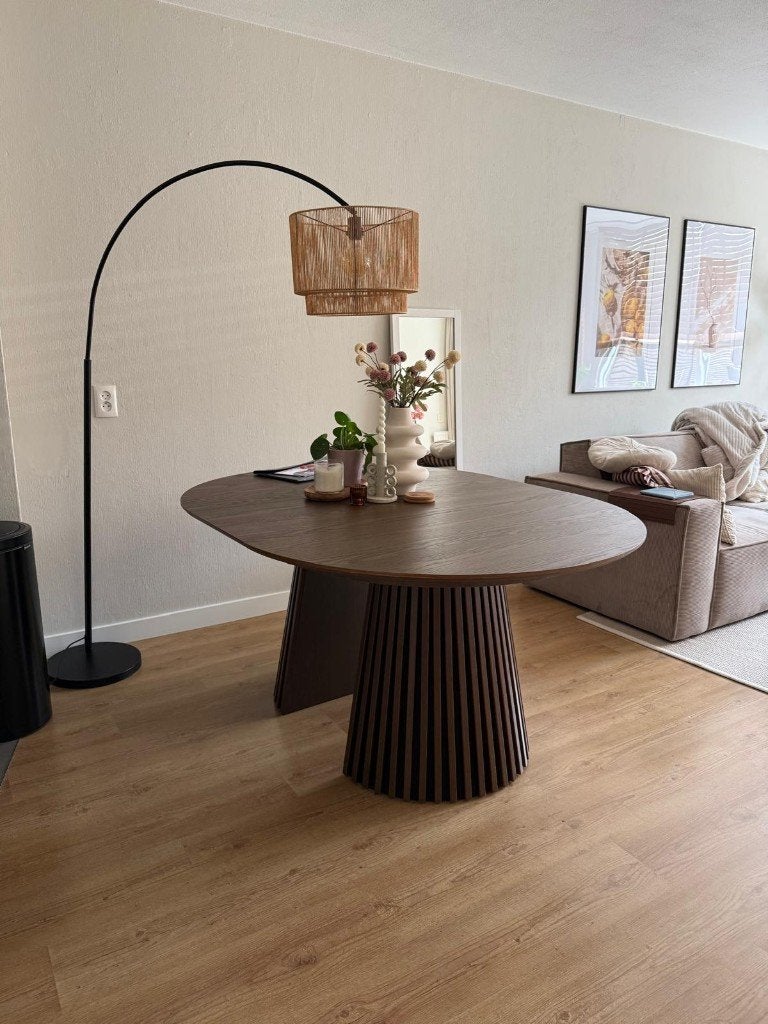 Vloerlamp Cilen Zwart Bruin, Huis en Inrichting, Lampen | Vloerlampen, Ophalen, Zo goed als nieuw, E27 (groot), 150 tot 200 cm