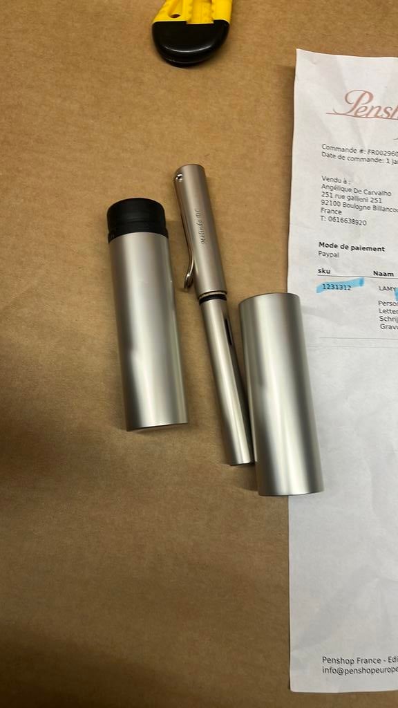 Lamy lx palladium fountain pen medium, Diversen, Schrijfwaren, Ophalen of Verzenden, Zo goed als nieuw, Nvt, Nvt