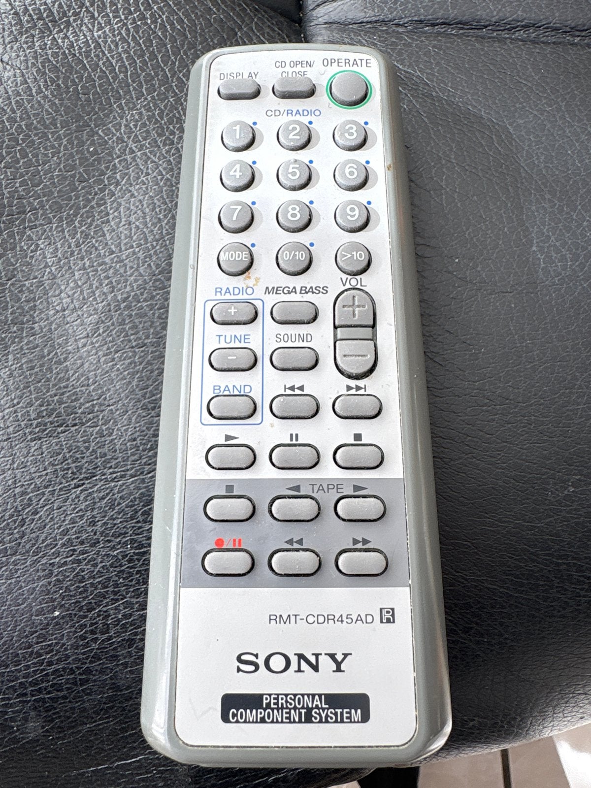 Sony RMT-CDR45AD Afstandsbediening voor Personal Component S, Ophalen of Verzenden, Gebruikt, Origineel, Mediaspeler
