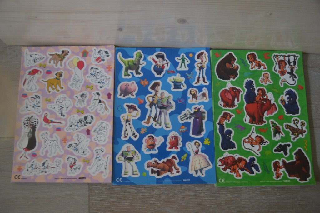 Walt Disney Raamstickers Toy Story, Tarzan en Dalmatiërs, Verzamelen, Verzenden, Overige figuren, Zo goed als nieuw, Plaatje of Poster