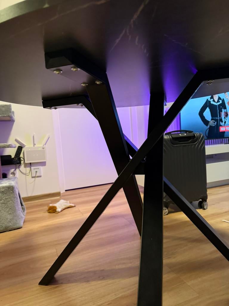 Marmer tafel nieuw, Ophalen, Zo goed als nieuw, Rond, 50 tot 100 cm