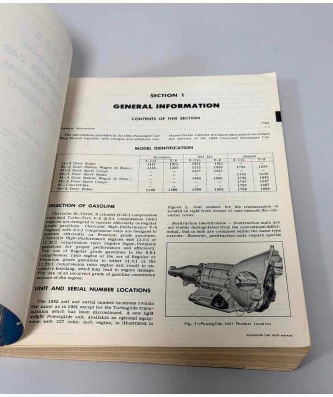 1962 Chevrolet Passenger Car Shop Manual Chevy handleiding, Ophalen of Verzenden