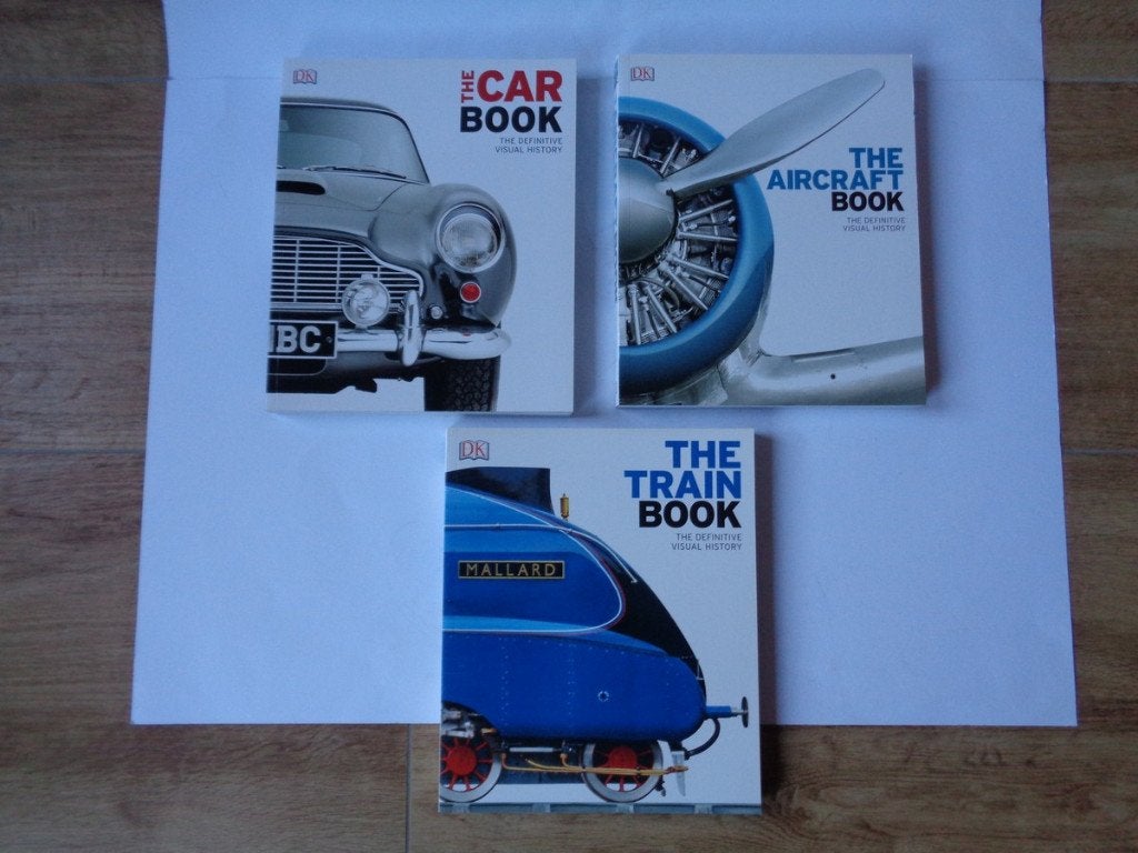 DK Boeken, 3 stuks. The Car, Aircraft en Train Book, 2016, Ophalen of Verzenden, Zo goed als nieuw, Overige vervoermiddelen