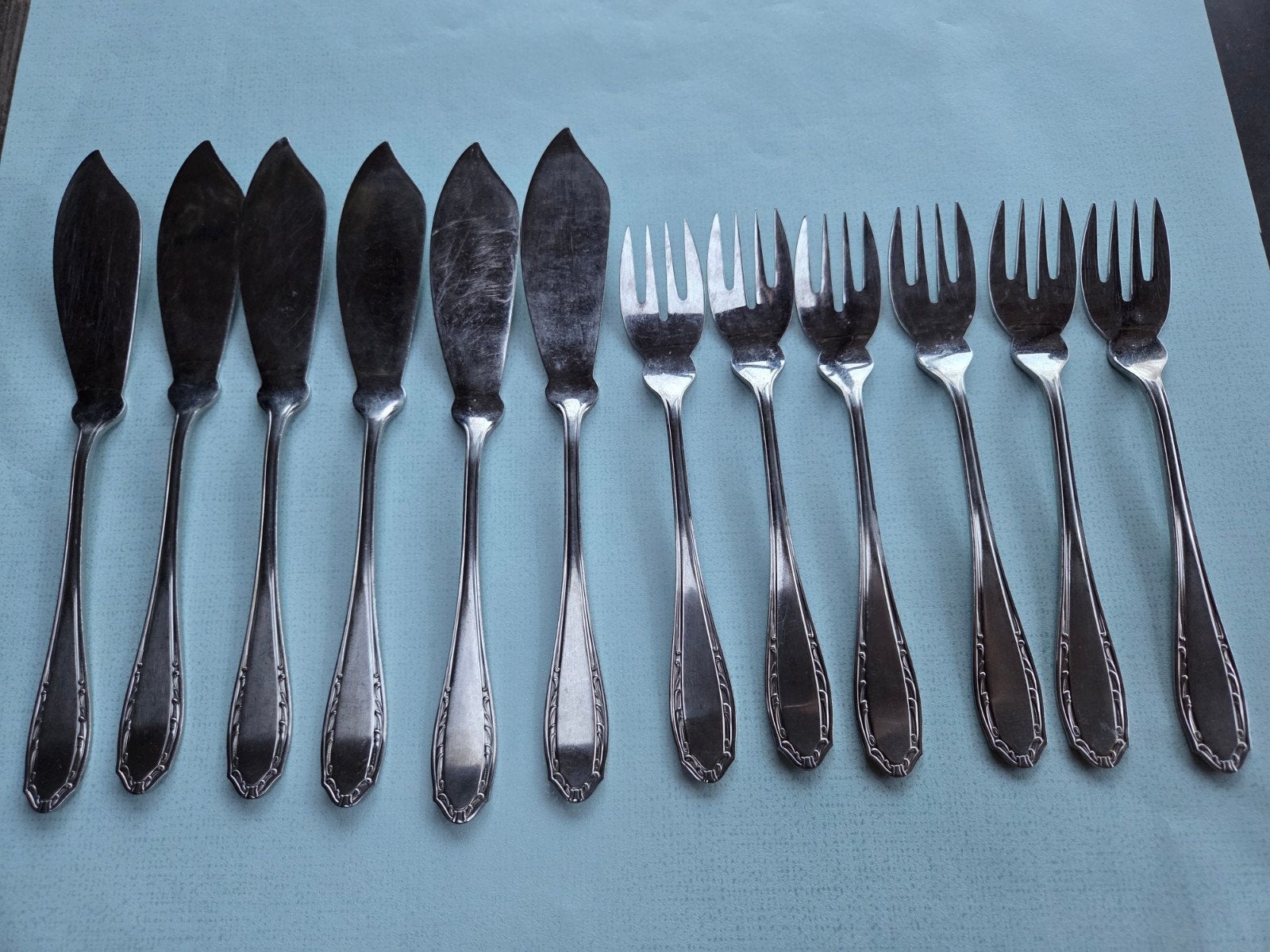 gero zilmeta 776 vis bestek 6 persoons, Ophalen of Verzenden