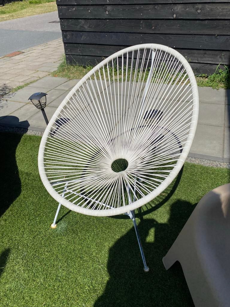 Witte Acapulco stoel - Tuinstoel, Ophalen, Gebruikt, Wit, Metaal
