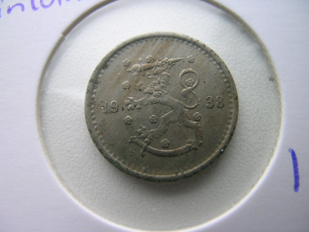 50 Pennia 1938 Finland (nr 1), Ophalen of Verzenden, Overige landen, Losse munt