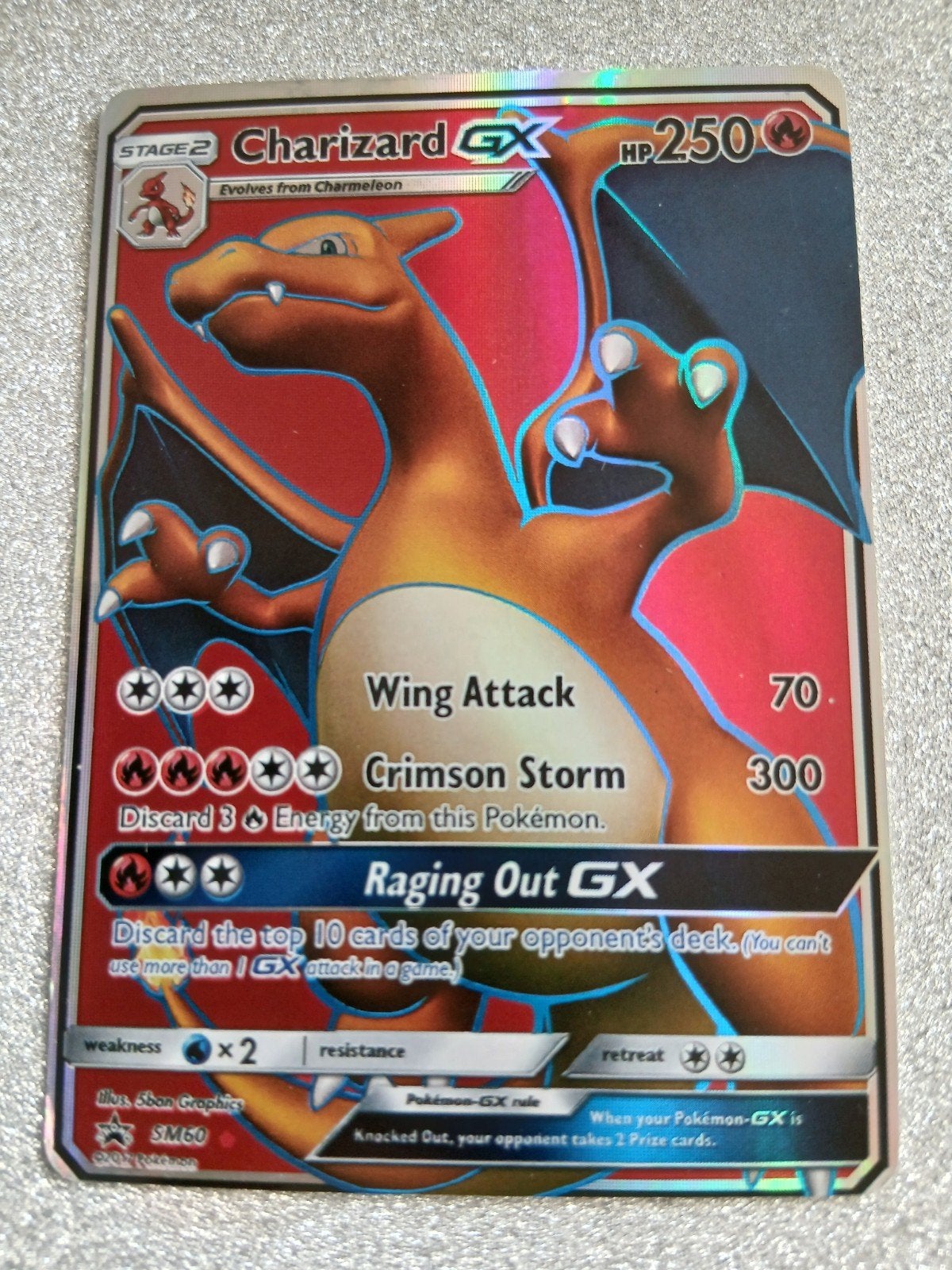 Charizard gx hp 250 hole, Ophalen of Verzenden