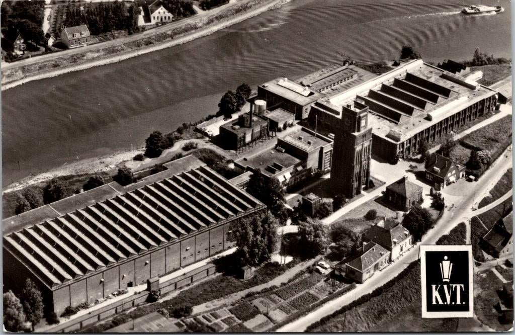 Moordrecht - Koninklijke Verenigde Tapijtfabrieken, Verzamelen, Ansichtkaarten | Nederland, Verzenden, 1940 tot 1960, Ongelopen