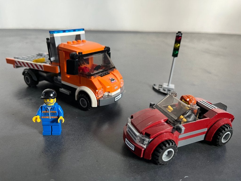 Lego City Takelwagen 60017 - compleet met doos!, Inclusief instructies, City, Lego, Ophalen of Verzenden