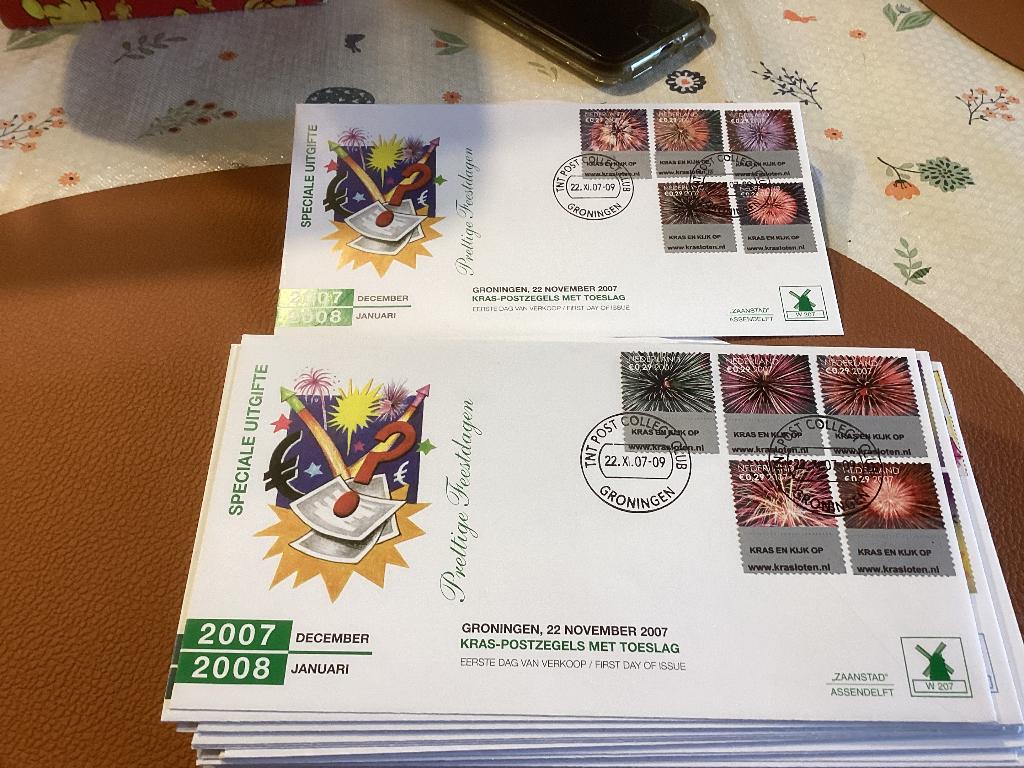 No259 Kerst 2007 W207 Philato Heb ook van Nederland jaargang, Postzegels en Munten, Postzegels | Eerstedagenveloppen, Ophalen