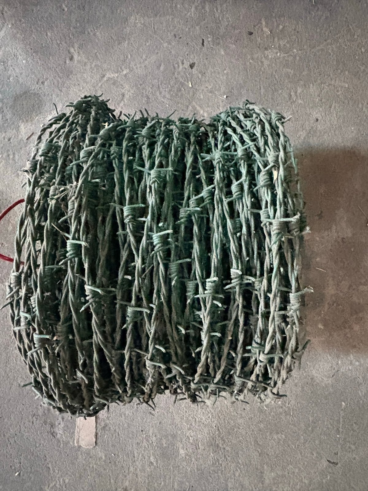 Groene prikkeldraadrol - Ideaal voor afrastering, Tuin en Terras, Ophalen, Gebruikt, 20 meter of meer, Prikkeldraad