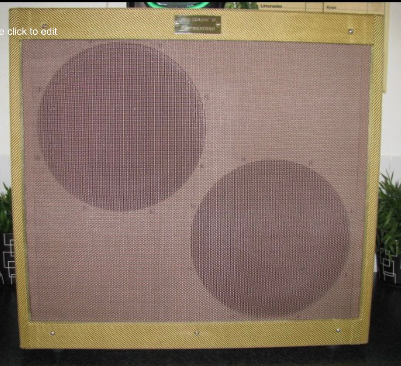 Buizen tweed Twin amp  gebaseerd op legendarische F amp, Ophalen, Geen, Jpsg, Nieuw