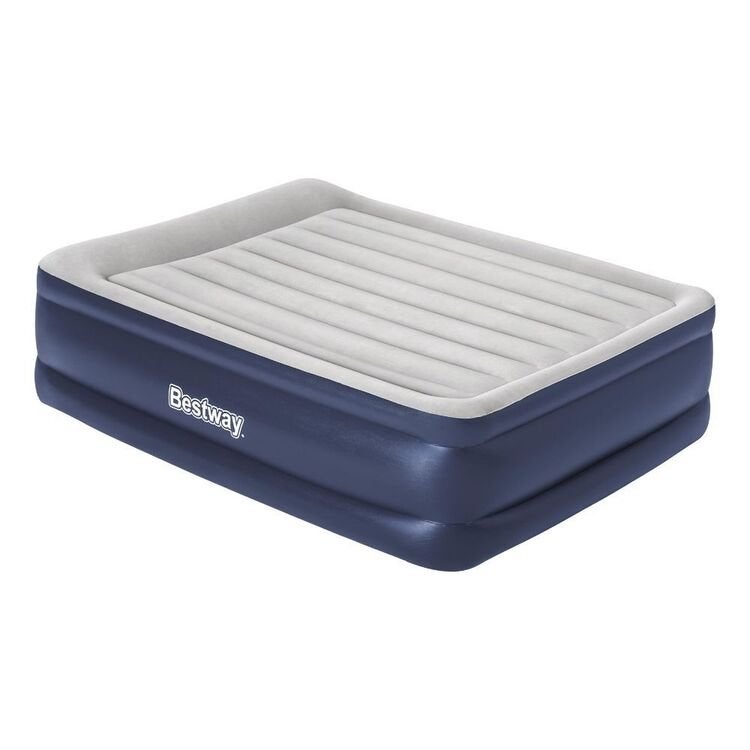Bestway Nightright II Queen Luchtbed met Pomp Blauw, Caravans en Kamperen, Luchtbedden, Ophalen, Ingebouwde pomp, Nieuw, 2-persoons