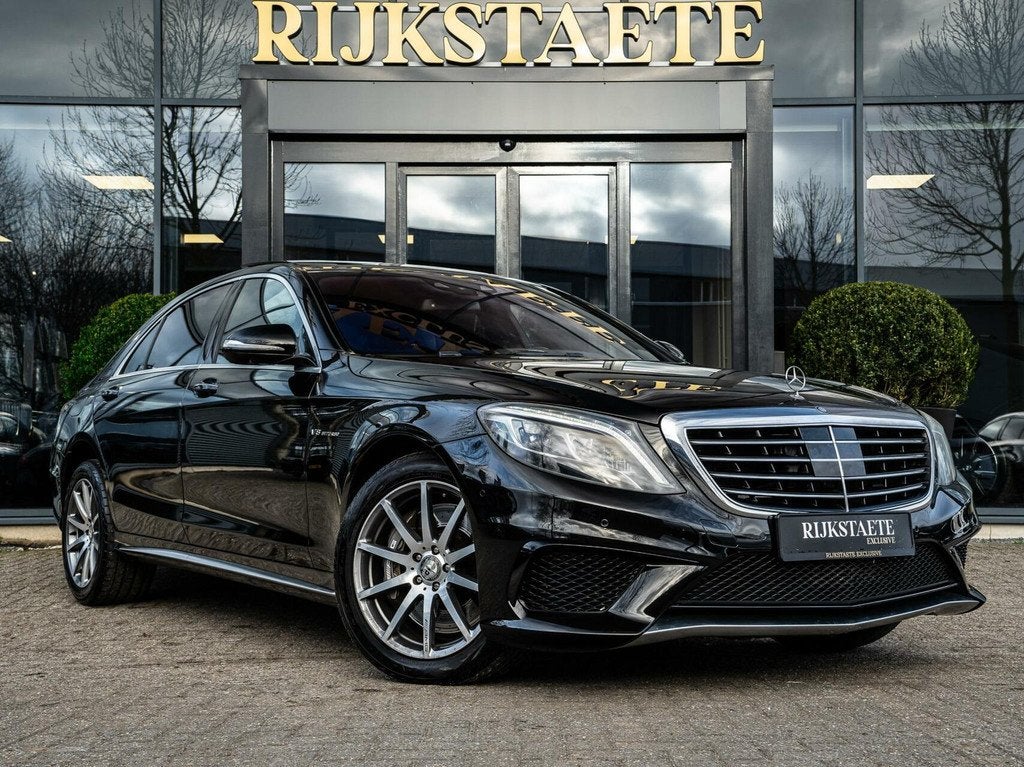 Mercedes S-klasse AMG S63 4Matic Lang|V8|BURMESTER|NIGHTVIS., Auto's, Mercedes-Benz, Automaat, 5461 cc, Blauw, Bedrijf