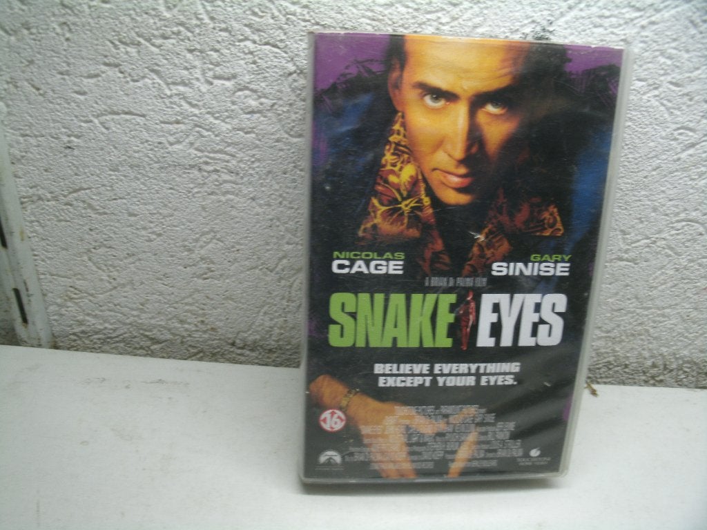 vhs 167b snake eyes, Vanaf 16 jaar, Ophalen of Verzenden, Zo goed als nieuw, Horror
