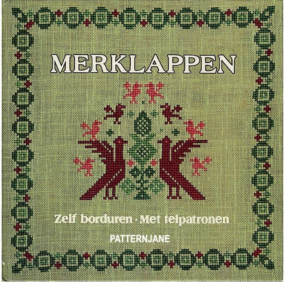 borduren  eva leszner merklappen borduren - boek 30 telpatr., Verzenden, Zo goed als nieuw, Handborduren, Patroon