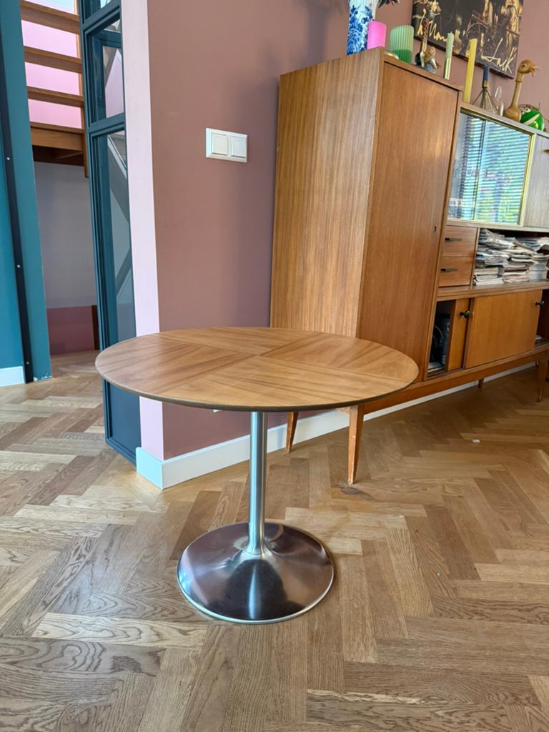 Vintage bijzettafeltje, Huis en Inrichting, Tafels | Bijzettafels, 45 tot 60 cm, Gebruikt, Verzenden, 55 tot 75 cm