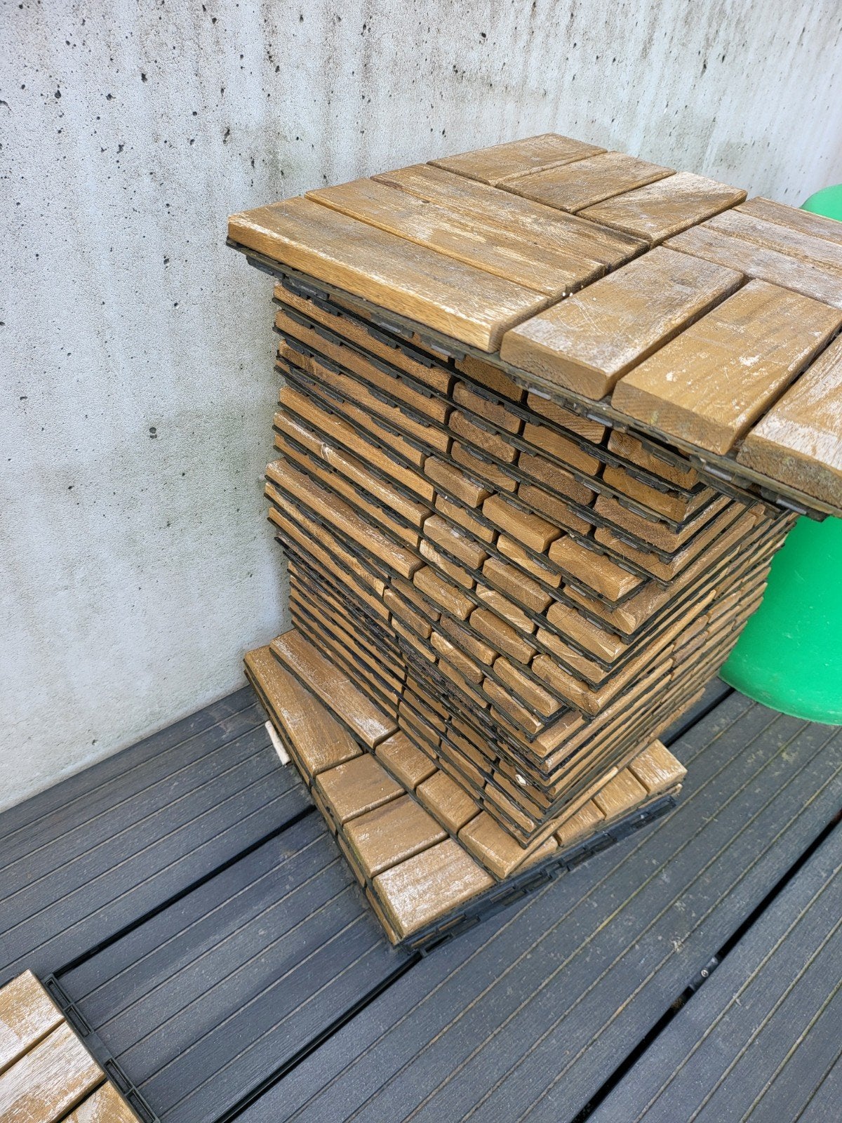 IKEA RUNNEN Vlondertegels - Gebruikt 27stuks, Tuin en Terras, Terrasdelen en Vlonders, Ophalen, Gebruikt, Hout